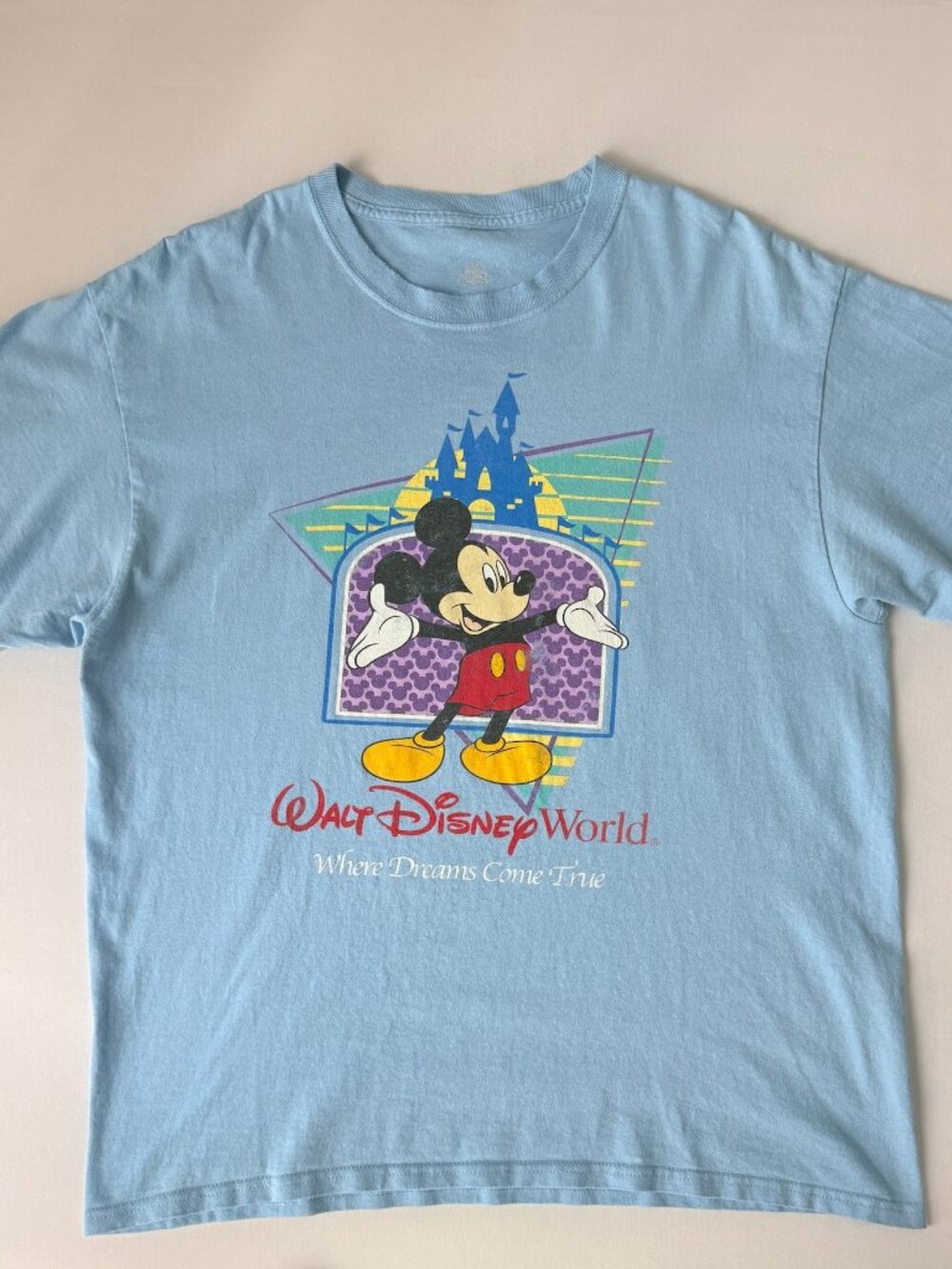 Vintage Walt Disney World Mickey Mouse Where Dreams Come True Tee